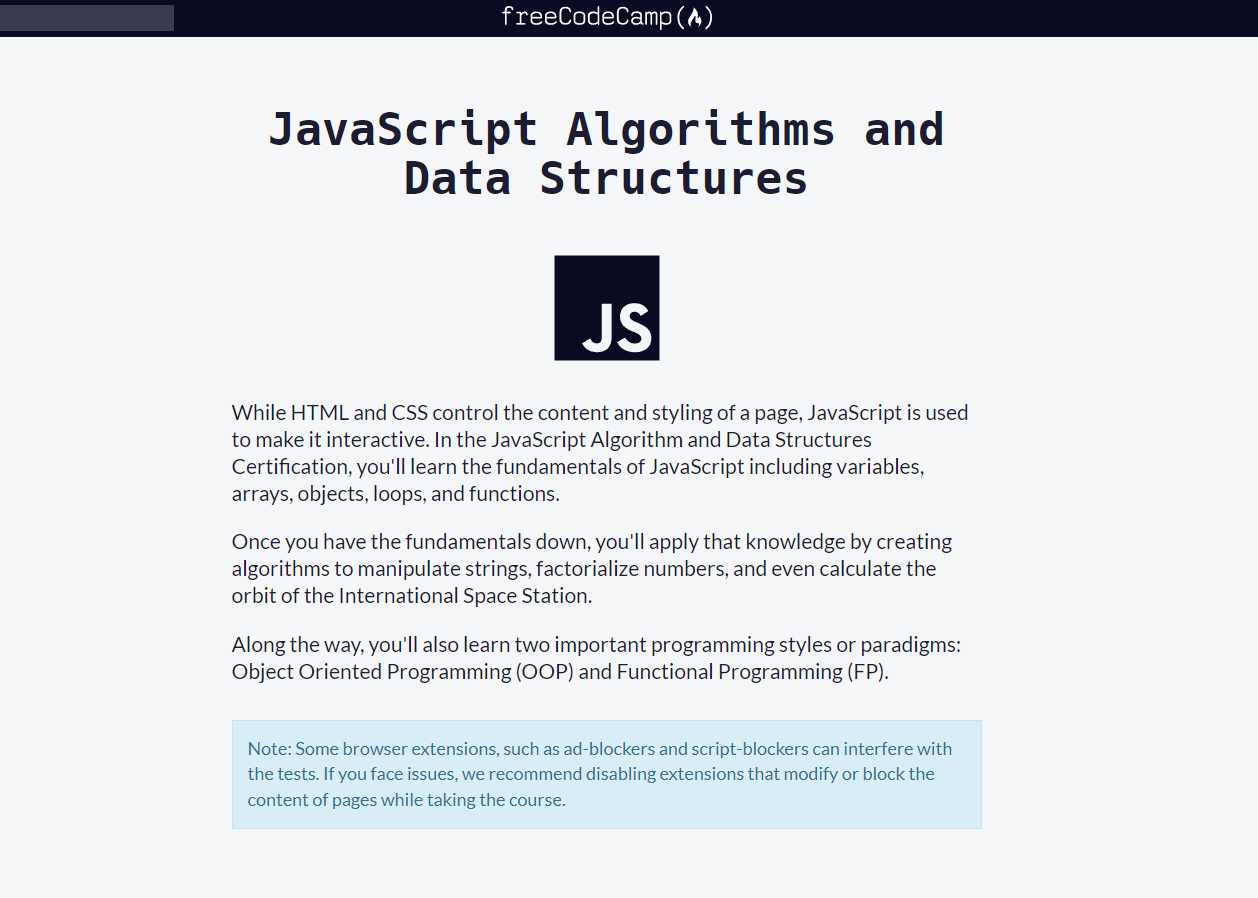 JavaScript (JS) Course